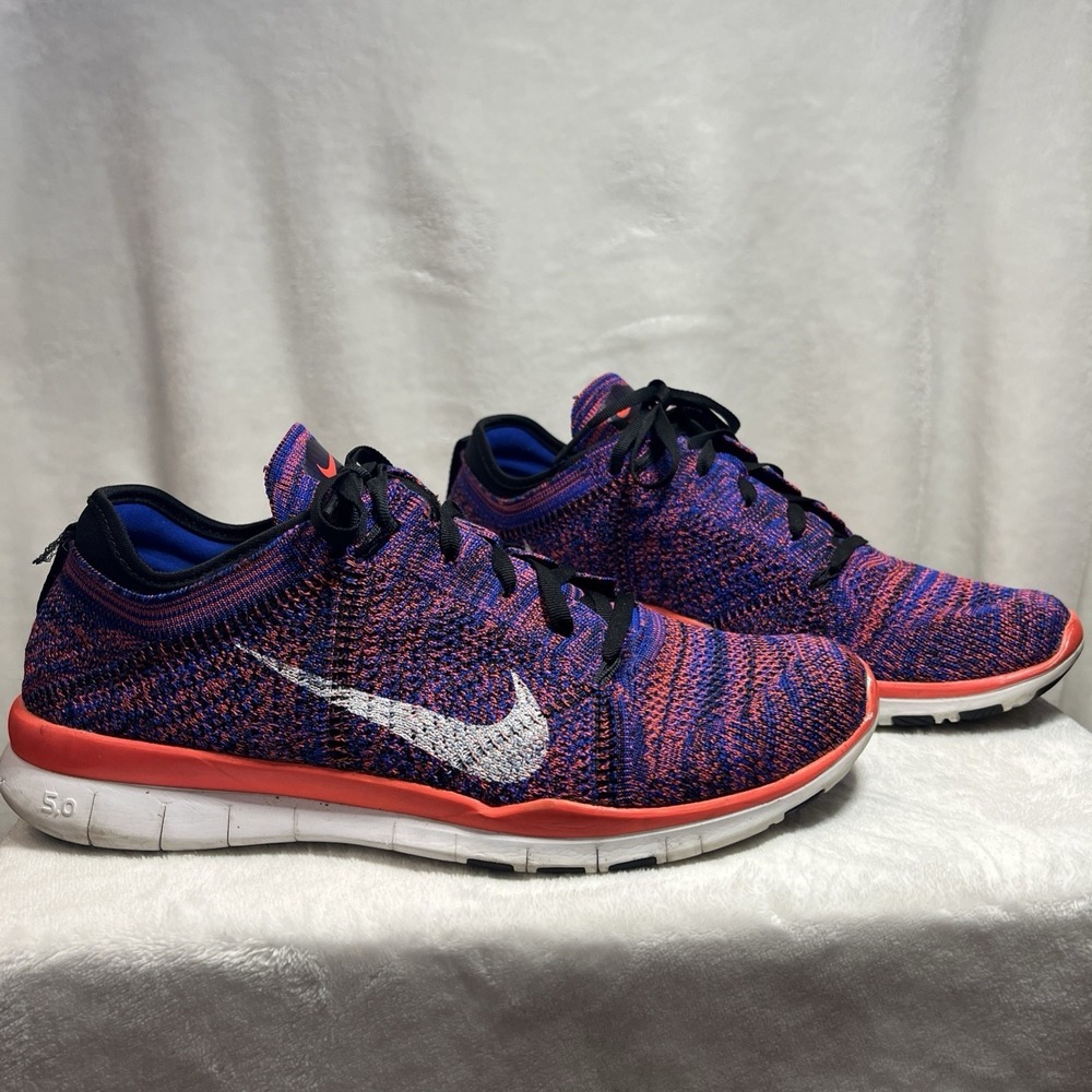 Nike Free TR Flyknit Womens 10 Multicolor Running Training Shoes 718785